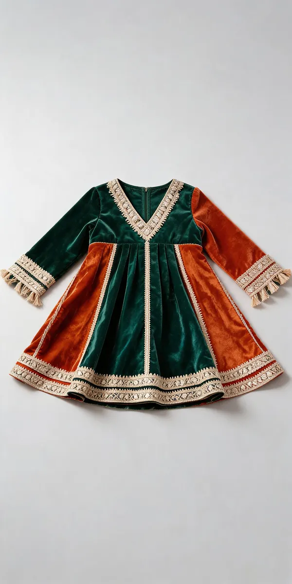 Banarasi_A-Line_Frock_Suit_For_Kids