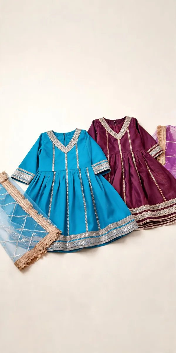 Blue_Purple_Banarasi_A-Line_Frock_Suit_For_Kids