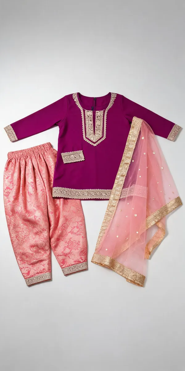 Pink_Silk_Georgette_Banarasi_Patiala_Suit_Set_For_Kids