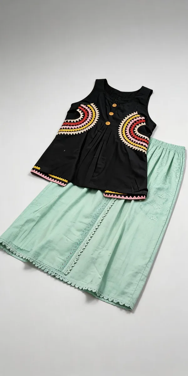 Black_Glace_Cotton_Lace_Work_Co-Ord_Set_For_Kids