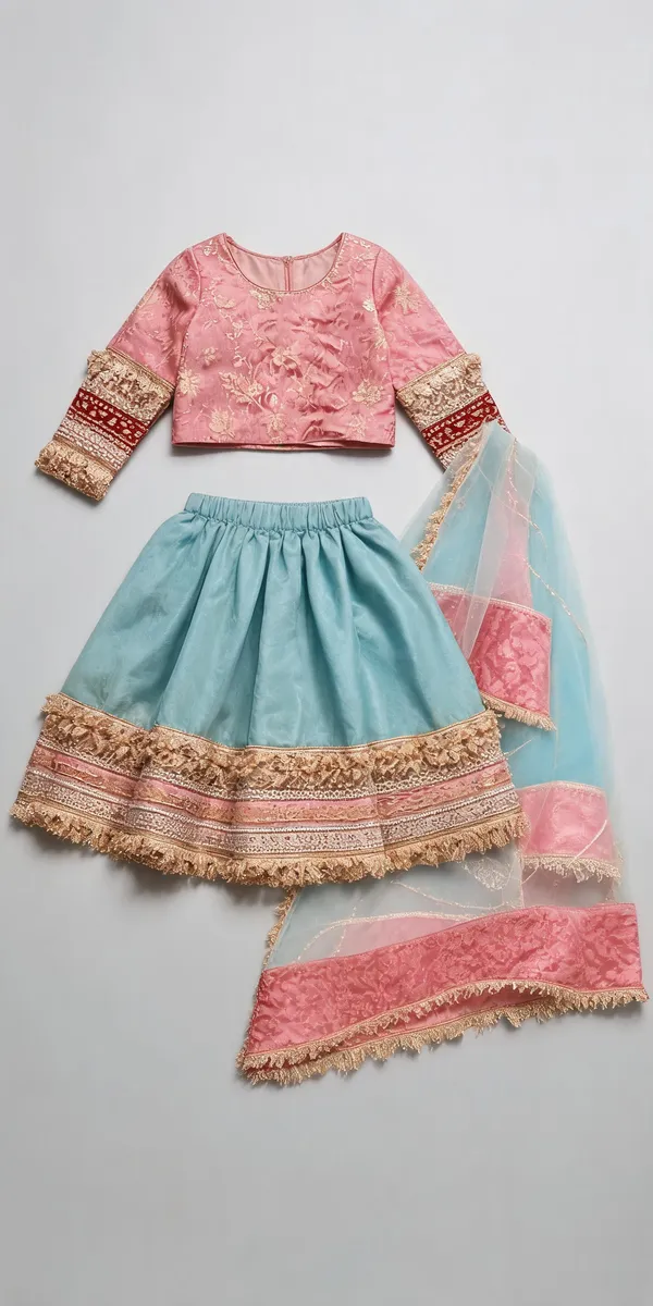 Sky_Blue_Silk_Maharani_Lace_Work_Lehenga_Set_For_Kids
