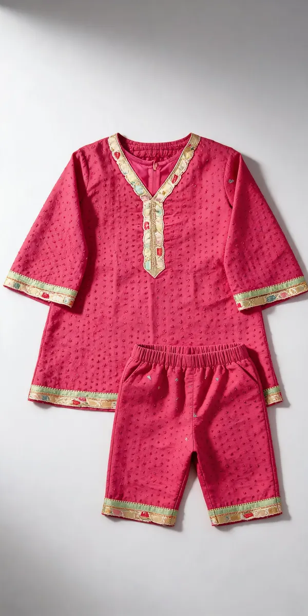 Pink_Schiffli_Chikan_Embroidered_Co-Ord_Set_For_Kids