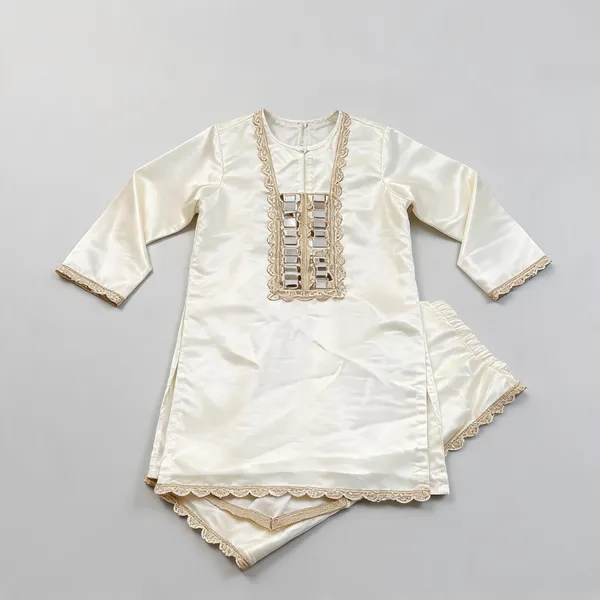 Off_White_Satin_Silk_Mirror_Work_Kurta_Set_For_Kids