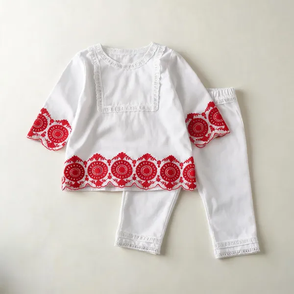White_Cotton_Thread_Cutwork_Co-Ord_Set_For_Kids