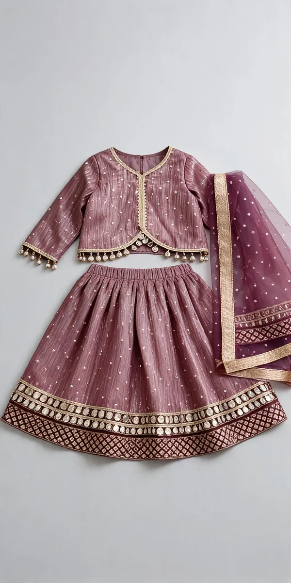 Mauve_Crush_Shimmer_Embellished_Lehenga_Set_For_Kids