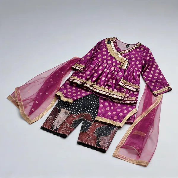 Purple_Banarasi_Angrakha_Tulip_Set_For_Kids