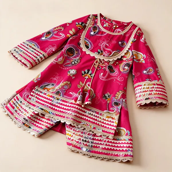 Pink_Silk_Farshi_Suit_Dress_For_Kids