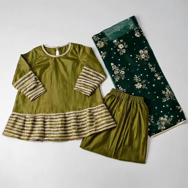 Green_Silk_Gota_Work_Farshi_Suit_For_Kids