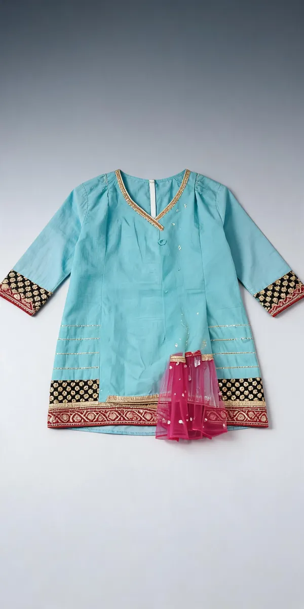 Sky_Blue_Mal_Cotton_Handwork_Gota_Embroidered_Suit_Set_For_Kids