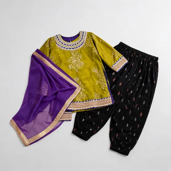 Yellow_Silk_Embroidered_Patiala_Suit_For_Kids