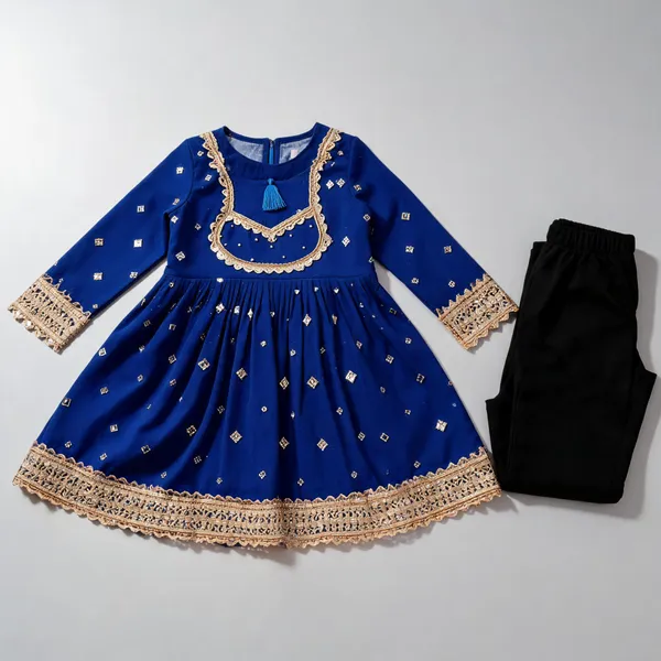 Blue_Matka_Mirror_Work_Frock_Suit_For_Kids