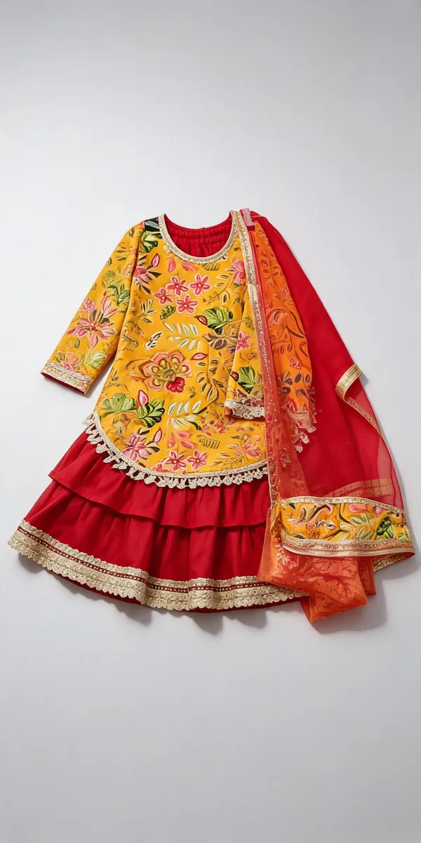 Yellow_Red_Silk_Heavy_Work_Lehenga_Set_For_Kids