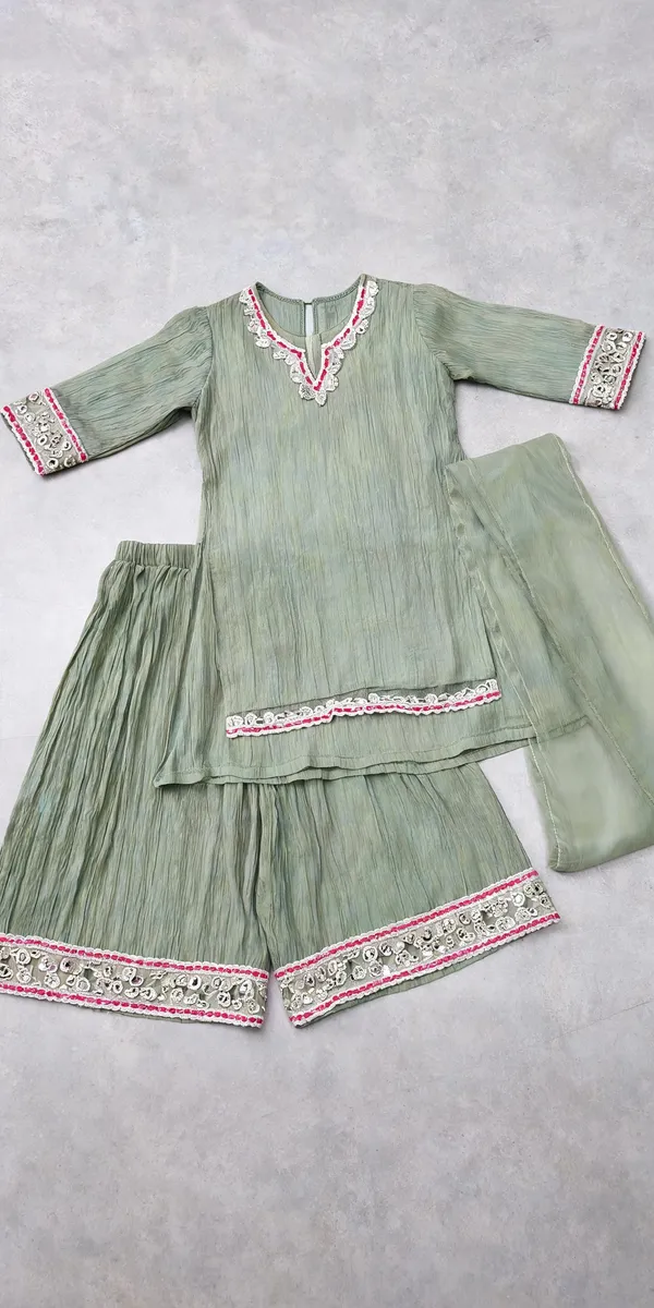 Pista_Green_Crush_Mirror_Gota_Work_Sharara_Set_For_Kids