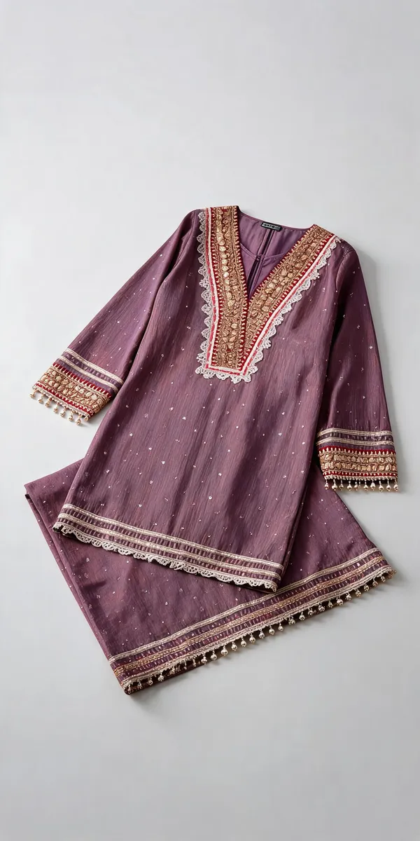 Purple_Silk_Handwork_Lace_Co-Ord_Set_For_Women
