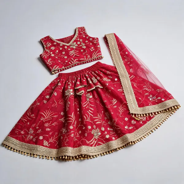 Pink_Silk_Handwork_Lehenga_Dress_For_Kids