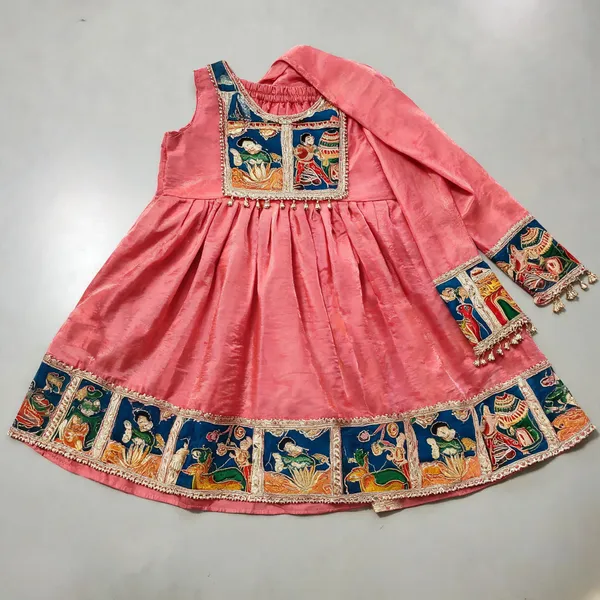 Pink_Satin_Silk_Handwork_Frock_Suit_For_Kids