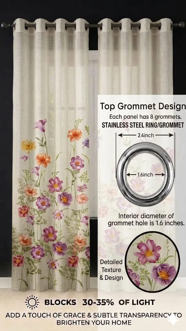 Sheer_Floral_Print_Eyelet_Window_Curtains