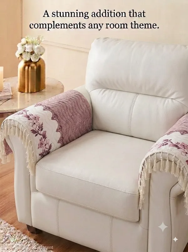 Quilted_Floral_Print_Single_Seater_Sofa_Seat_Cover