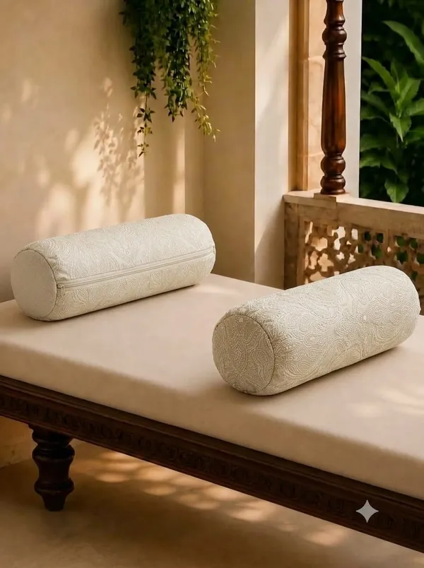 Woven_Paisley_Print_Cylindrical_Bolster_Cushion