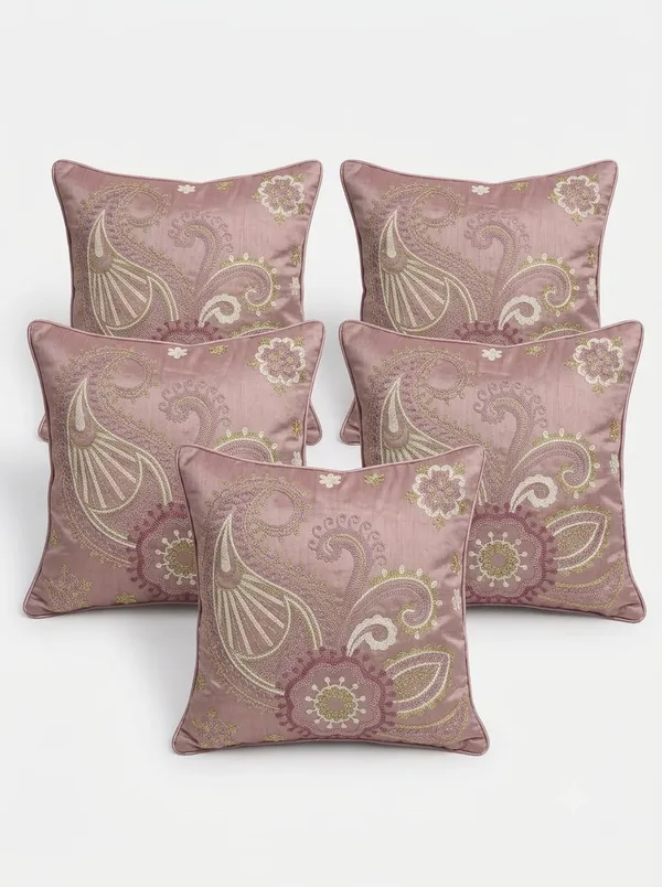 Pink_Fabric_Traditional_Paisley_Embroidered_Cushion_Cover