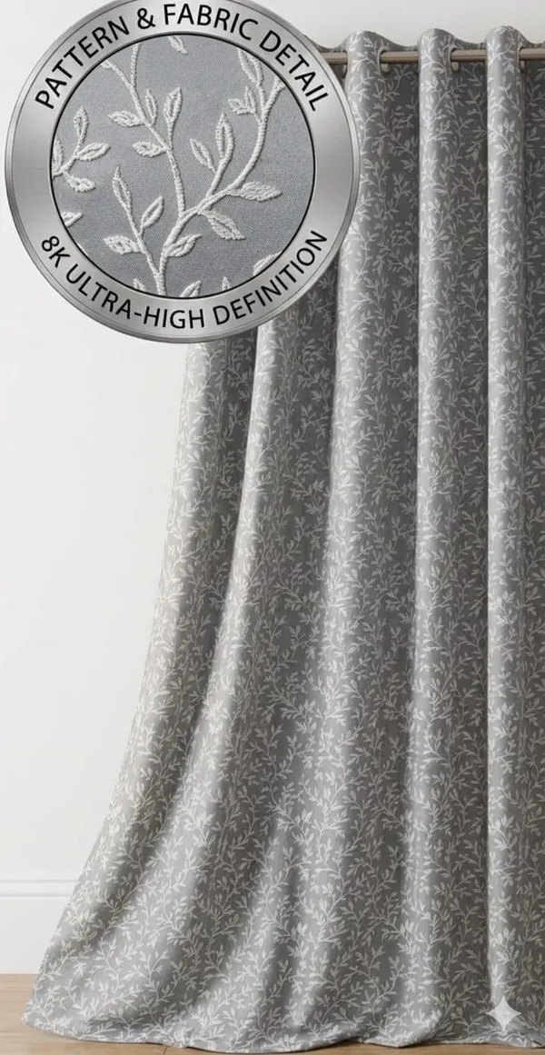 Grey_Floral_Embroidered_Window_Curtain