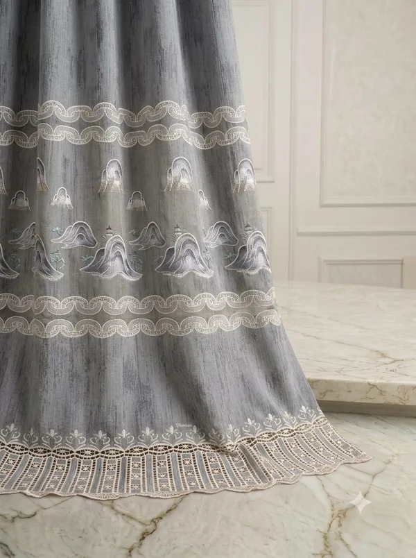 Grey_Floral_Embroidered_Pattern_Curtain