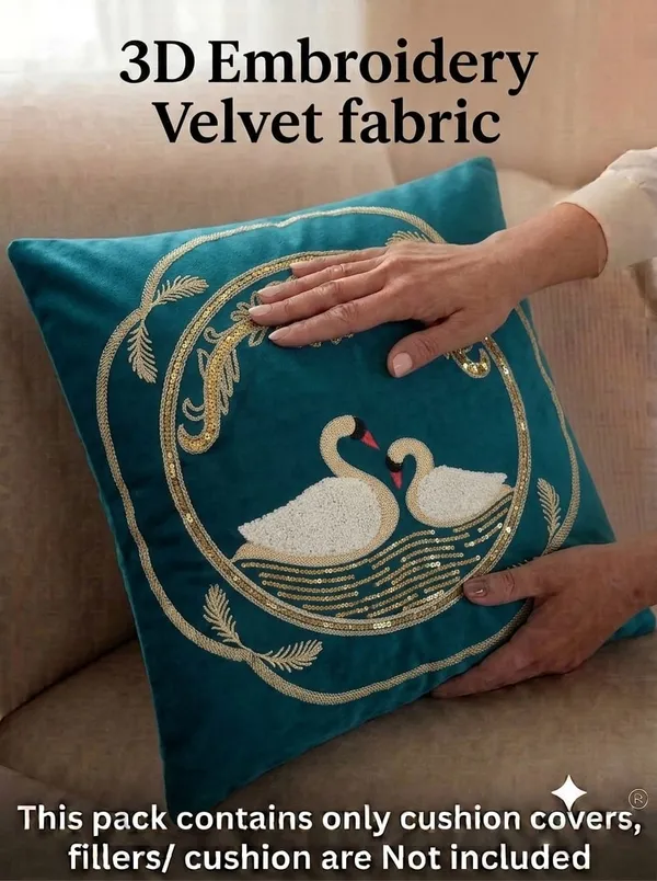 Velvet_Decorative_Swan_Embroidered_Cushion_Covers_Set_Of_5