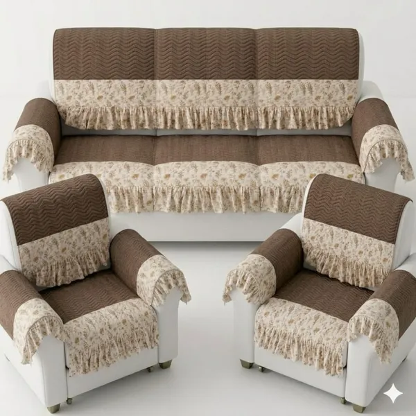 Brown_Velvet_Quilted_Floral_Print_Sofa_Slipcover