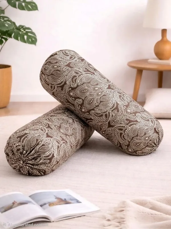 Coffee_Poly_Cotton_Bolster_Cover_For_Home_Decor