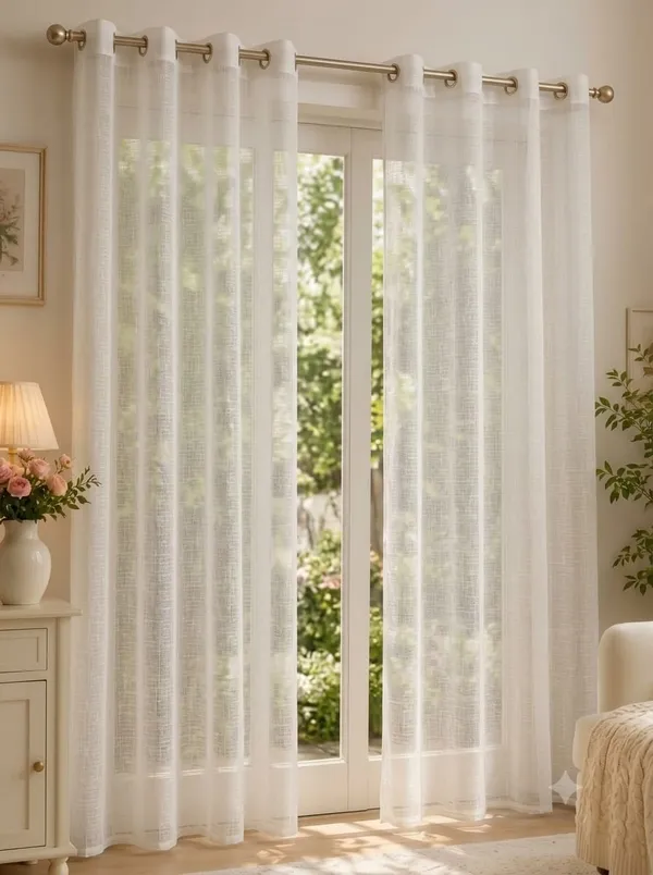 Polyester_Sheer_Solid_White_Curtain_Panel