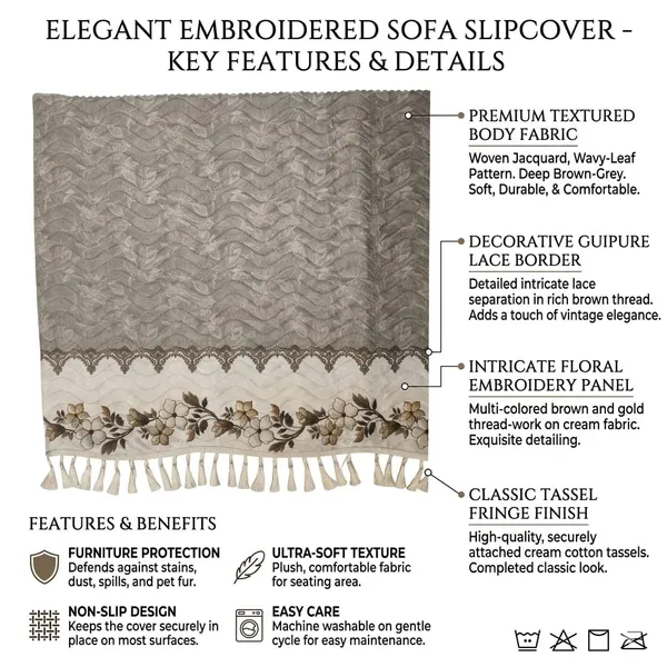 Grey_Woven_Floral_Pattern_Sofa_Cover_Set