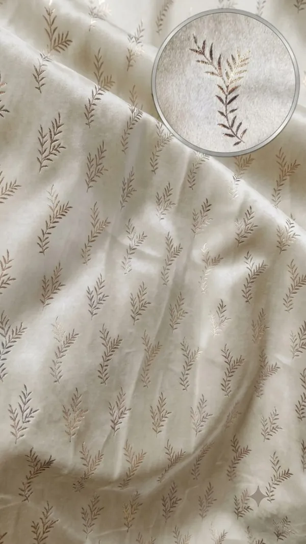 Cream_Botanical_Leaf_Print_Curtain