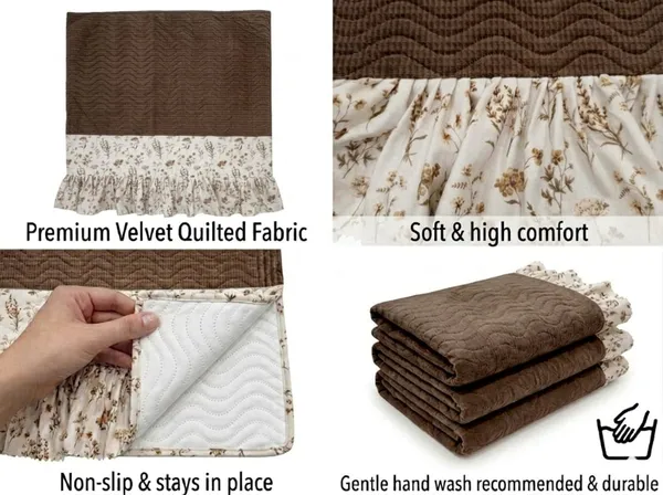 Brown_Floral_Print_Sofa_Cover_Set