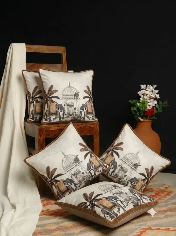Brown_Poly_Cotton_Cushion_Cover_For_Home_Decor