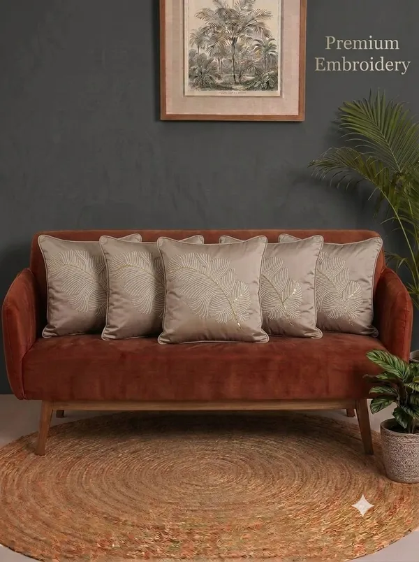Beige_Embroidered_Decorative_Cushion_Cover