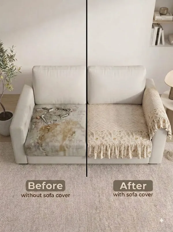 Fabric_Floral_Print_Recliner_Chair_Seat_Cover