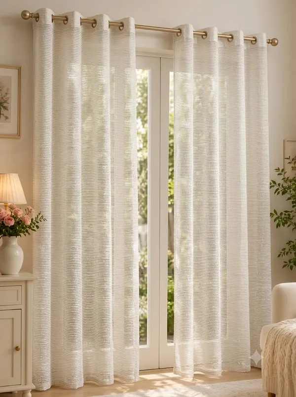 Sheer_Textured_Striped_Curtain