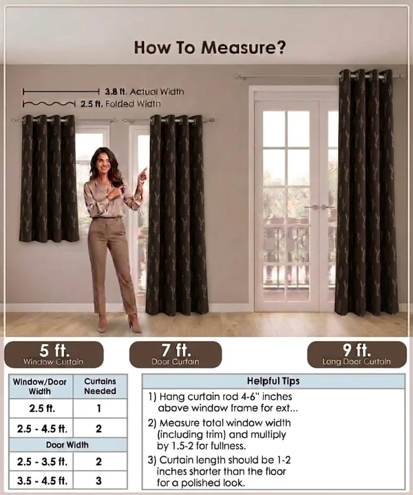 Brown_Leaf_Print_Eyelet_Curtain