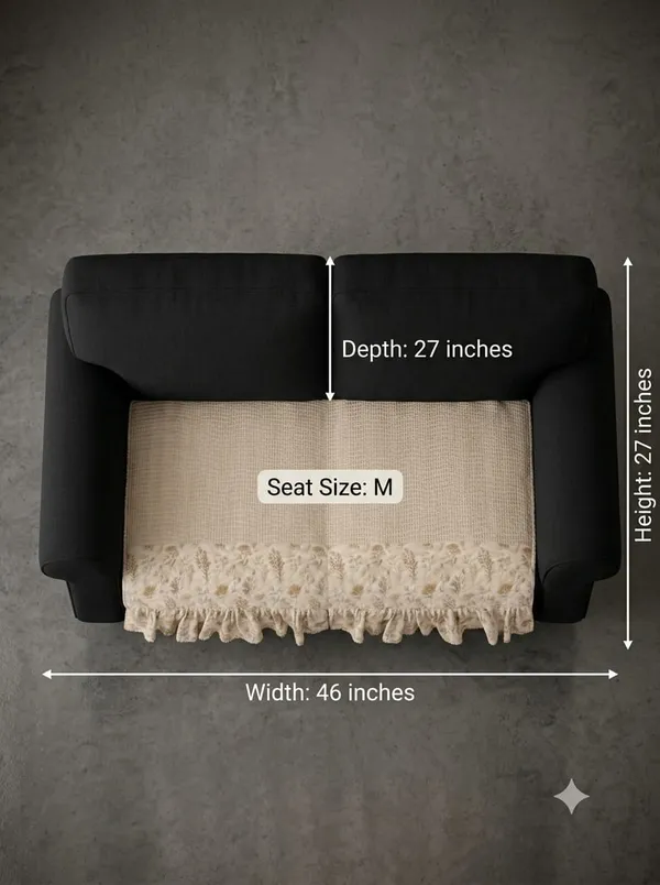 Fabric_Floral_Print_Ruffled_Sofa_Seat_Mat