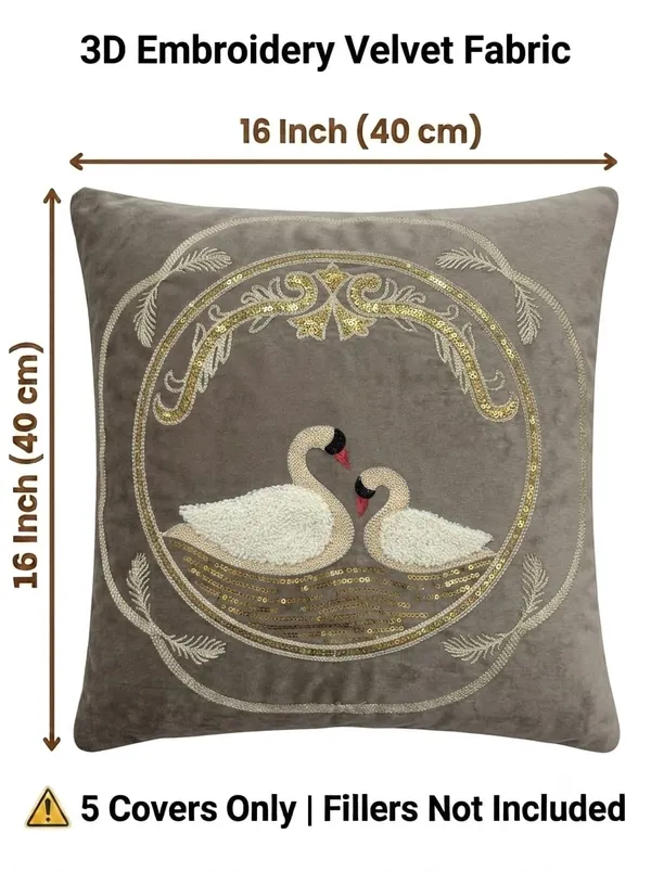Grey_Velvet_Embroidered_Set_Of_5_Cushion_Covers
