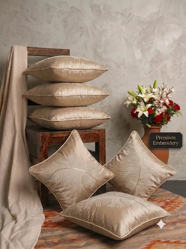 Beige_Embroidered_Decorative_Cushion_Cover