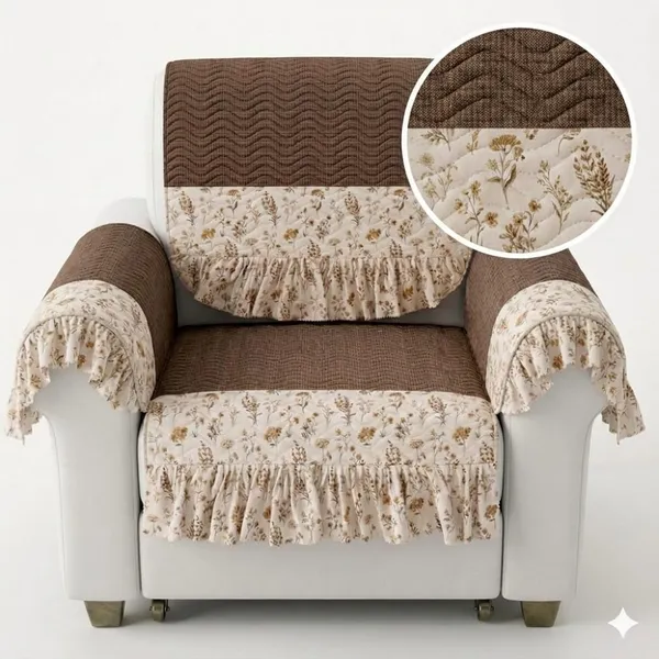 Brown_Floral_Print_Sofa_Cover_Set