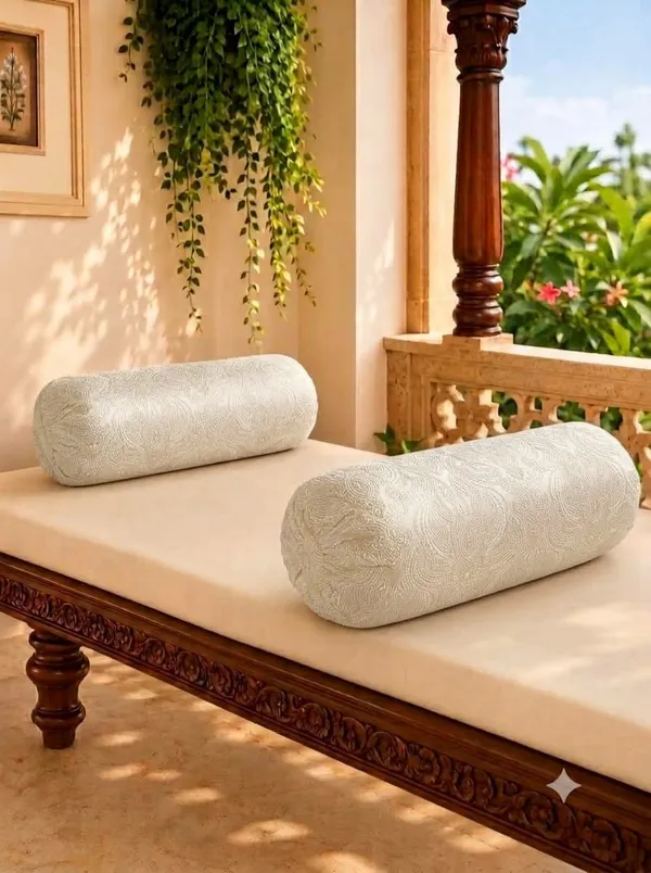 Woven_Paisley_Print_Cylindrical_Bolster_Cushion