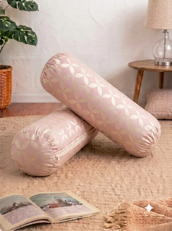 Pink_Geometric_Print_Bolster_Covers_Pack_Of_2