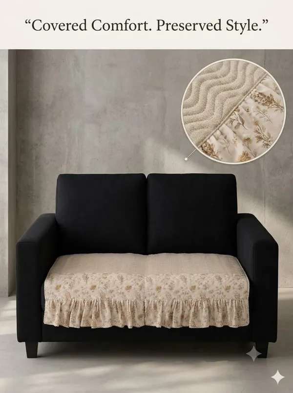 Fabric_Floral_Print_Ruffled_Sofa_Seat_Mat