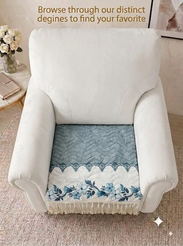 Blue_Floral_Print_Single_Seater_Sofa_Seat_Cover