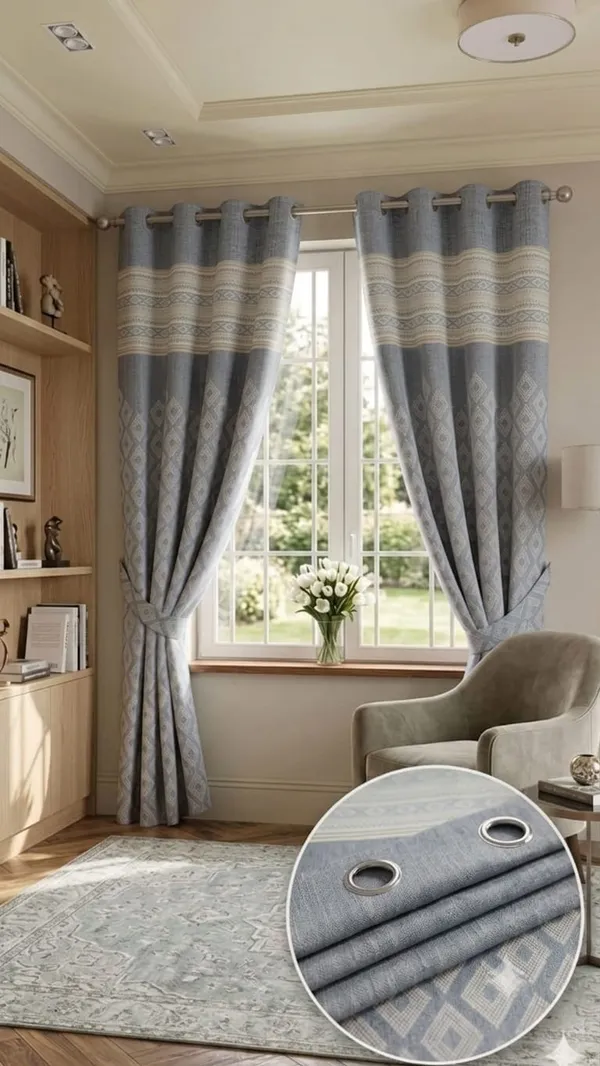 Grey_Geometric_Pattern_Eyelet_Window_Curtain