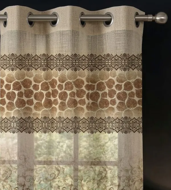 Cream_Printed_Floral_Pattern_Window_Curtains