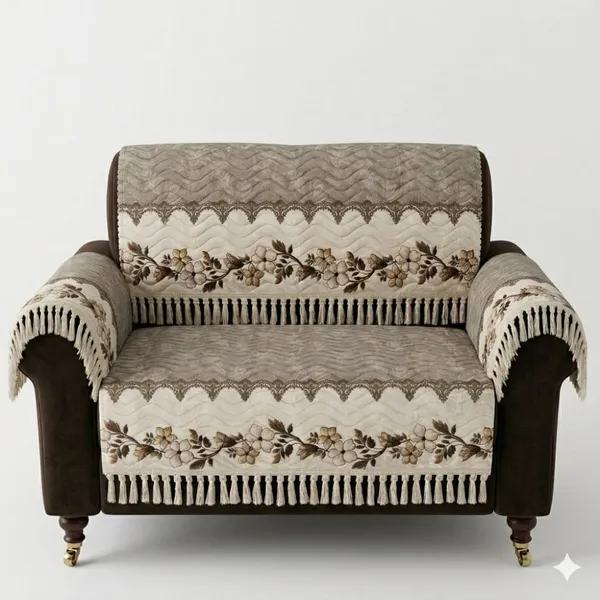 Woven_Floral_Print_Sofa_Throw_Cover