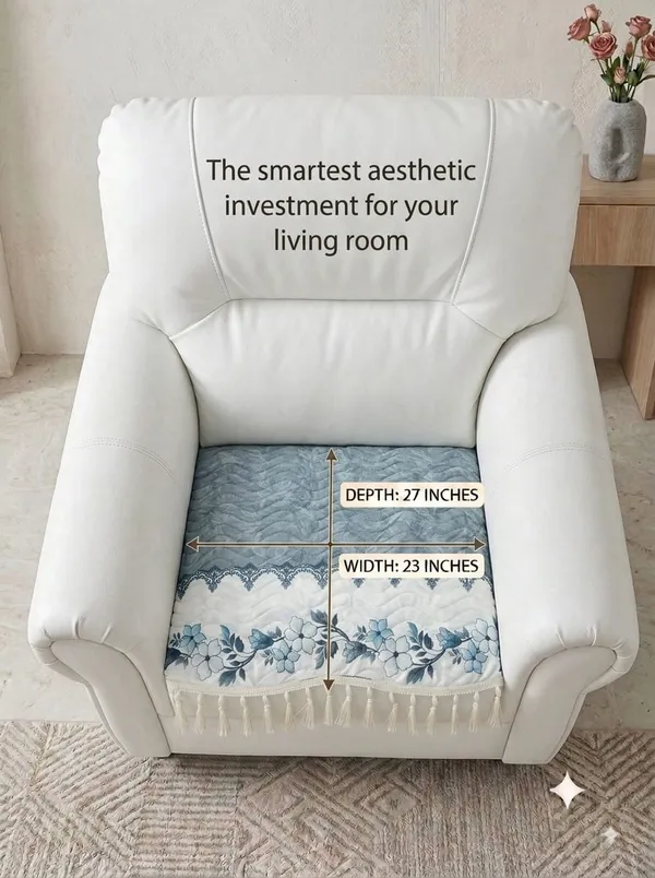 Blue_Floral_Print_Single_Seater_Sofa_Seat_Cover